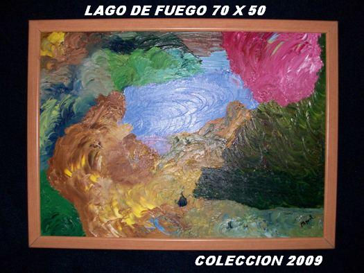 lago de fuego Oil Canvas Others