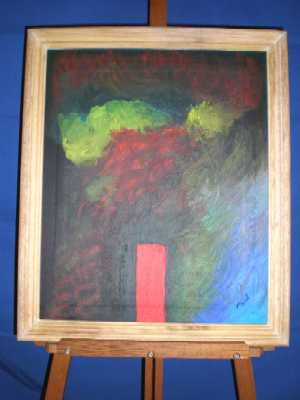 puerta roja Oil Canvas Others