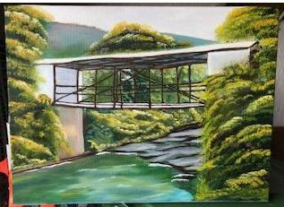 Bridge Oil Canvas Landscaping