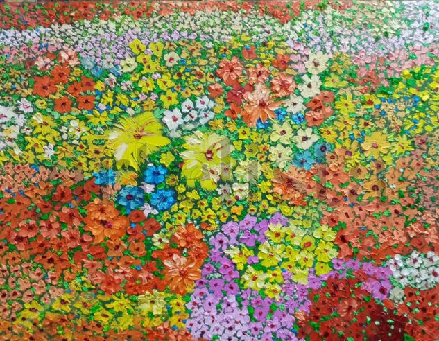 Reynaldo Guillermo Oil Canvas Floral Painting