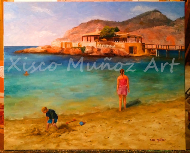 Camp de Mar Mallorca Oil Canvas Marine Painting