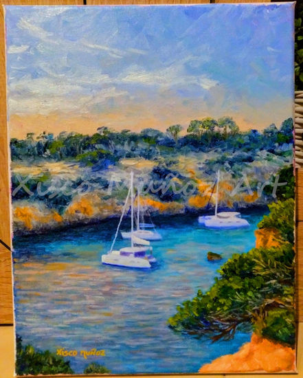 Cala Pi Mallorca Oil Canvas Marine Painting