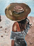 MUJER CON SOMBRERO