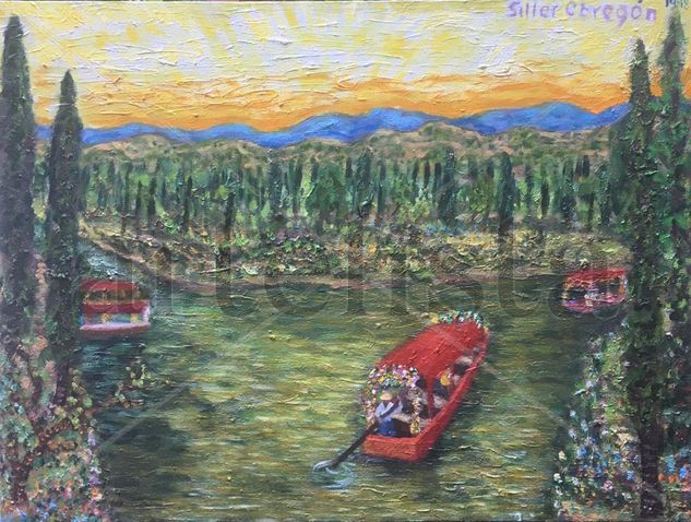 Xochimilco Oil Canvas Landscaping