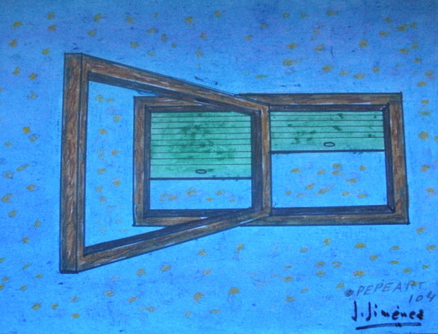 PEPEARTE- -1907 -UNA VENTANA EN EL ESPACIO Mixed Media