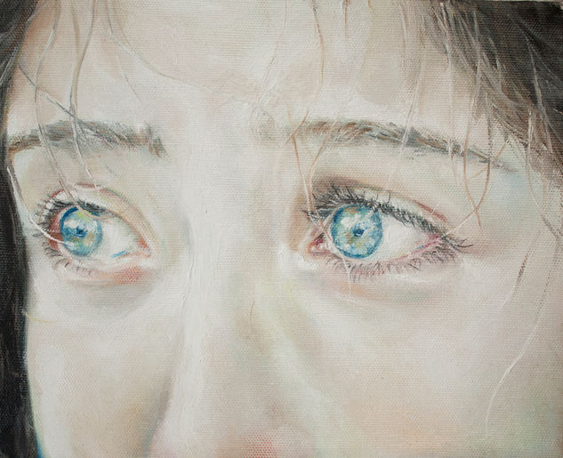 Ojos 2 Oil Canvas Portrait