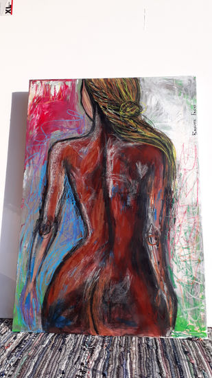 The line Acrylic Canvas Nude Paintings