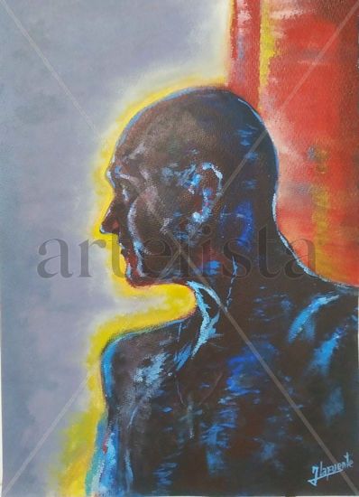 Looking further Acrylic Paper Figure Painting