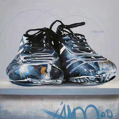 OTRAS ZAPATILLAS LLENAS DE PINTURA Media Mixta Lienzo Otros