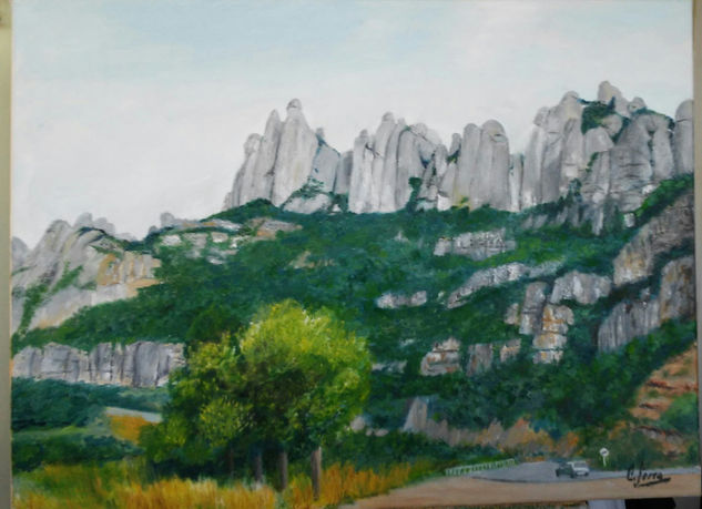 Macizo de Montserrat montaña, patrona de Cataluña Baecelona Oil Canvas Landscaping