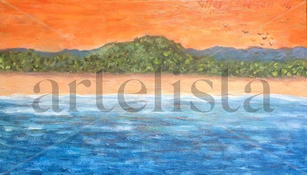 Bahía de Huatulco, Oaxaca Oil Canvas Landscaping