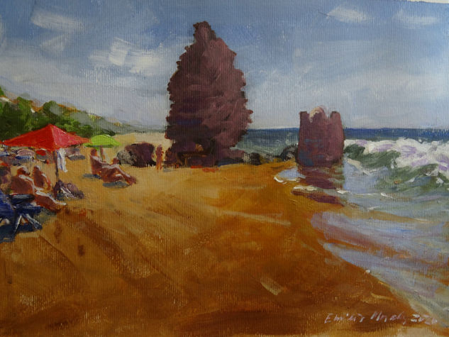 Playa del Pico del Loro, Doñana Acrylic Paper Marine Painting