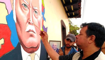 Muralista hondureño...