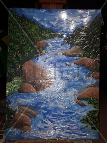 Piedras Acrylic Canvas Landscaping