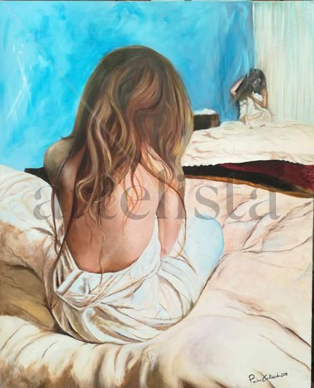 Mía Oil Canvas Figure Painting