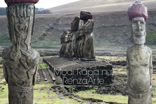 Moai Rapa nui Others Figurative