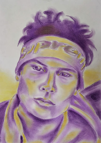 Supreme Pastel Paper Portrait