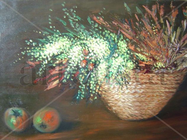 mimosas Oil Canvas Floral Painting