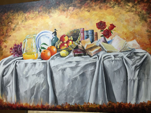 Opulencia Acrylic Canvas Still Life Paintings