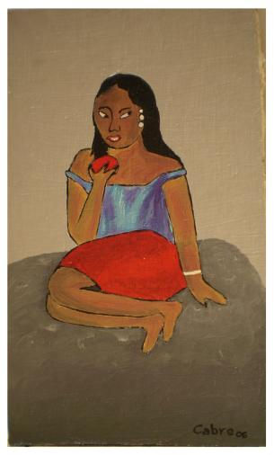 tahitiana2 Oil Canvas Figure Painting