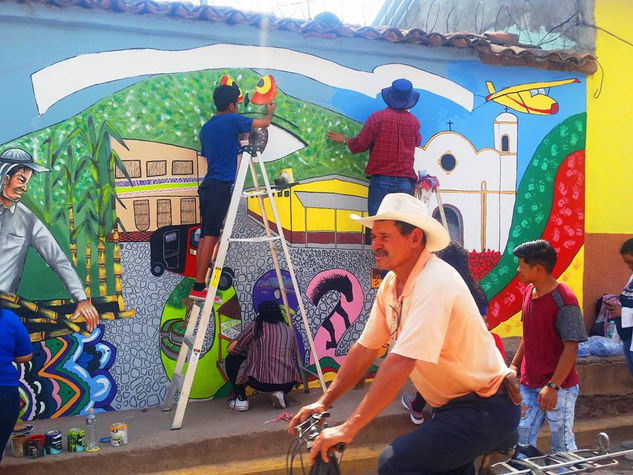 MURALISMO HONDUREÑO, LA VILLA DE SAN FRANCISCO HONDURAS Acrílico Otros Otros