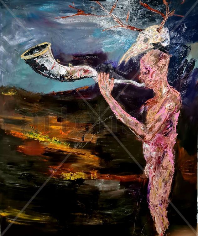 BA'AL TEKIA, 10 DIAS SIN RETORNO.- 150x180cm.