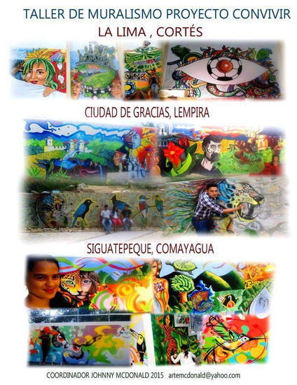 MURALISTAS DE HONDURAS, MURALISMO COMUNITARIO HONDUREÑO, MURALES DE HONDURAS. Acrylic Others Figure Painting