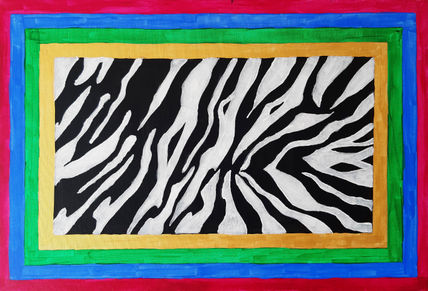 Zebra en ventana
