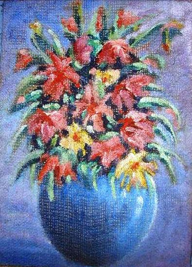 FLORES A MANO Oil Others Floral Painting