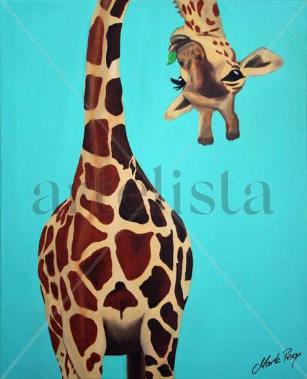 Demasiado alta Oil Canvas Animals