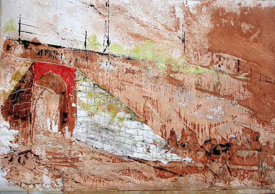 pont de montrodó Oil Canvas Landscaping