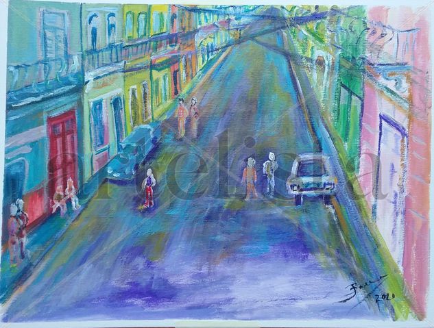 Habana Media Mixta Papel Paisaje