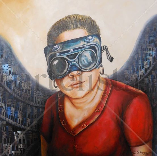 La insoportable levedad del ser. Óleo Lienzo Retrato