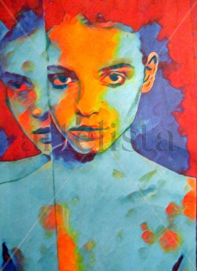 Speaking Silence Acrylic Canvas Portrait