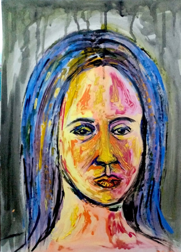 retrato de claudia, año 2017, constitucion, chile.