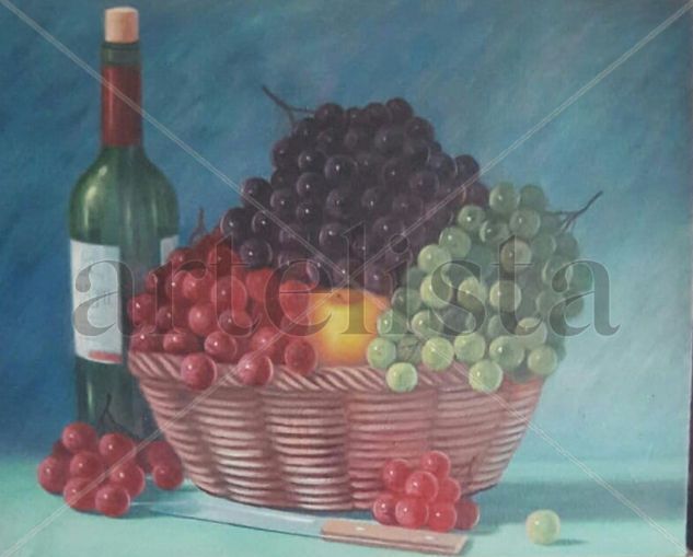 En Hora Buena Oil Textile Still Life Paintings