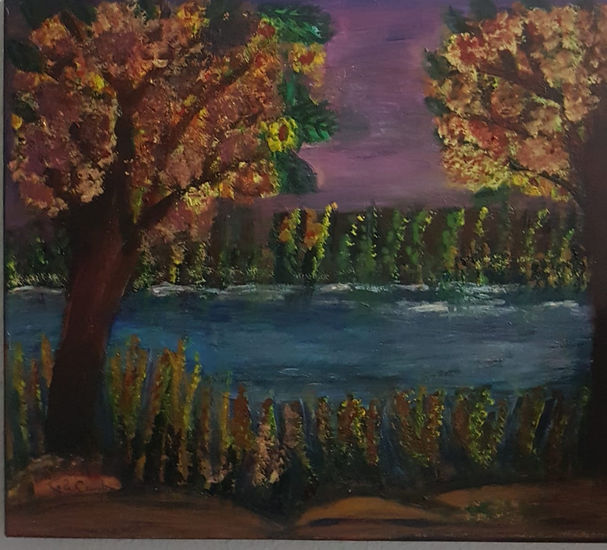 Colores de Otoño Oil Canvas Landscaping