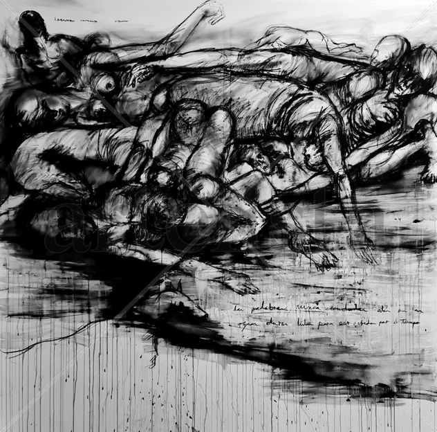 LAS PALABRAS NUNCA ESCUCHADAS.- 200x200cm.