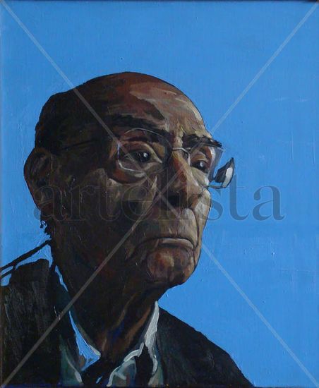 Saramago Oil Canvas Portrait