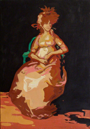 Condesa de Chinchón Oil Canvas Portrait