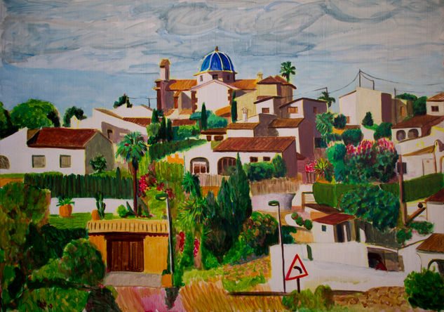 Giro a la izquierda Acrylic Canvas Landscaping