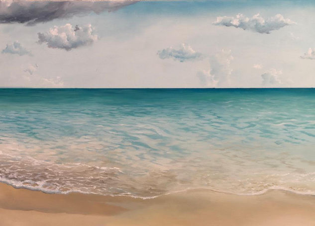 el mar quieto Oil Canvas Marine Painting