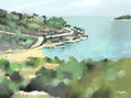 Cala en la costa Croata