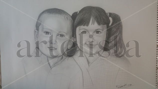 Portrait of children Pencil