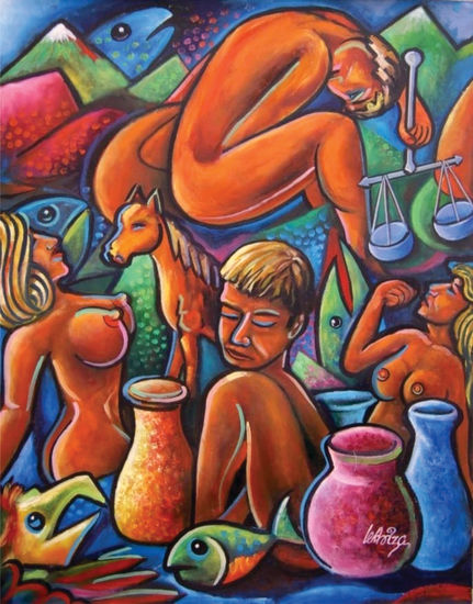 sin justicia Oil Canvas Others