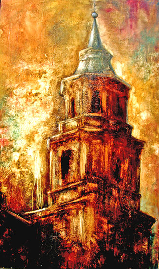 torre de Alfaro(La Rioja) Oil Panel Landscaping