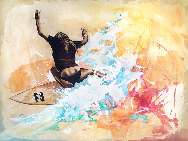 Ocean Rider #10 Acrylic Canvas Sports