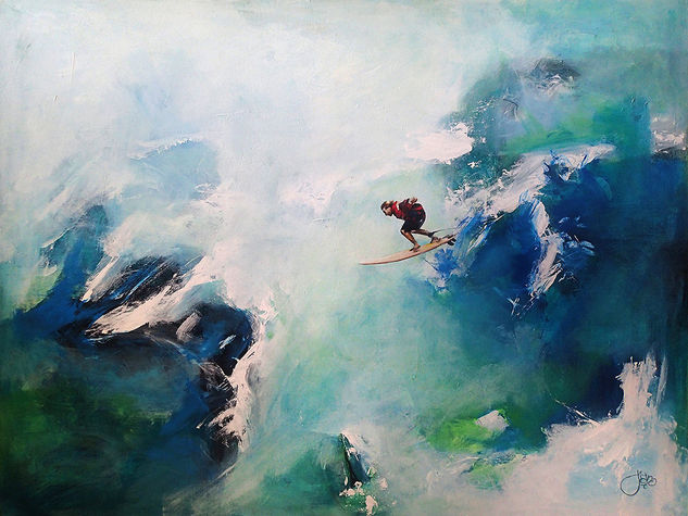 Ocean Rider #42, Keala Kennelly Acrylic Canvas Sports