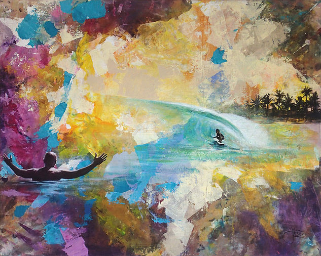 Ocean Rider #47, Kelly Slater Acrylic Textile Sports