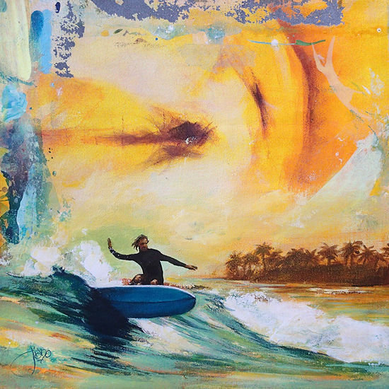 Ocean Rider #50 Acrylic Canvas Sports